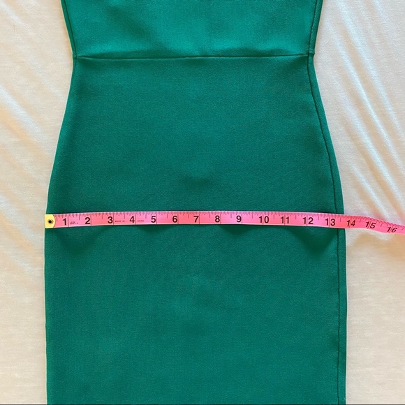 BCBGMaxAzria | Caspar Bodycon Dress - Green | Size XXS - Picture 14 of 16